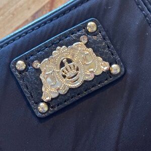 Juicy Couture Black Wallet with Gold Emblem